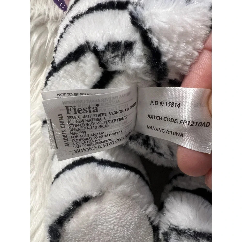 Fiesta Blanket Babies White‎ Tiger Swaddle Wrap Stuffed Animal 11